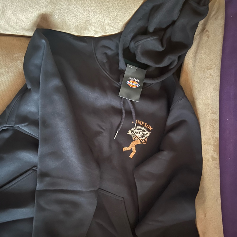 New Jameson x Dickies rare sold out Black hoodie size large